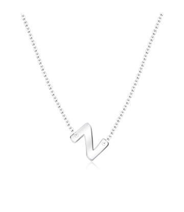 Silver Initial Letter Necklace Z SPE-5566